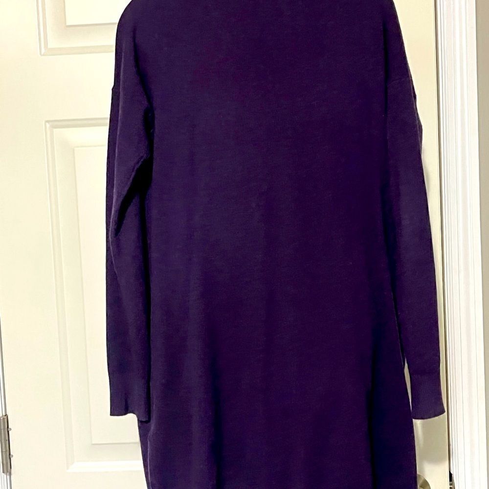 Evolution Deep Purple Two Pocket Open Cardigan - Picture 4 of 8